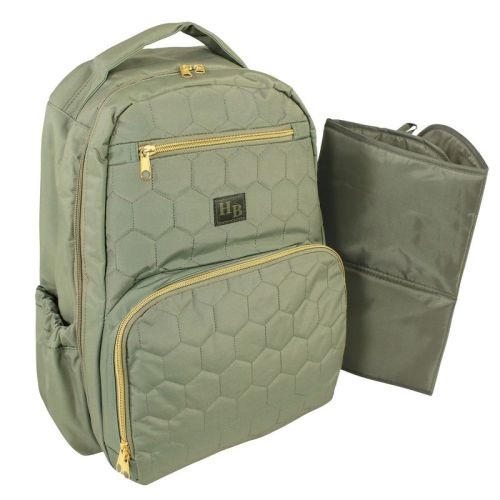 Hudson Baby Premium Diaper Bag Backpack And Changing Pad, Olive, One Size
