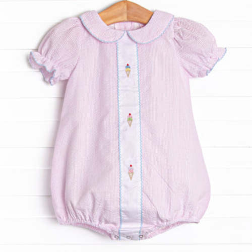 Soft Serve Swirls Embroidered Bubble, Pink – Stitchy Fish