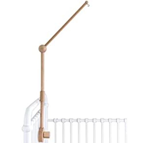 Sorrel + Fern Wooden Baby Crib Mobile Arm - Baby Mobile Holder Arm (31 inch, 100% Natural Beech Wood) - Strong Anti Slip Attachment