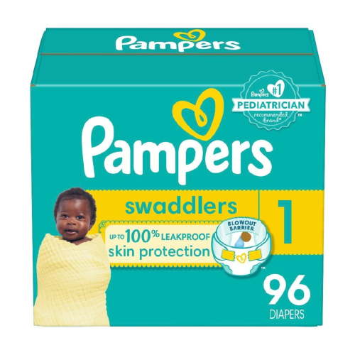 Swaddlers Soft Sensitive Skin Baby Diapers - Size 1 - 96ct