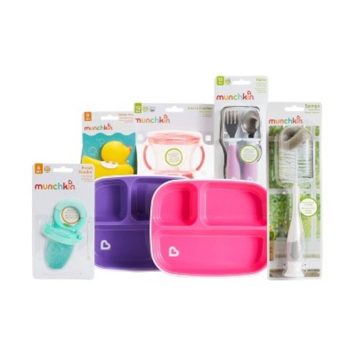 Munchkin New Beginnings Baby Gift Basket, Color: Pink