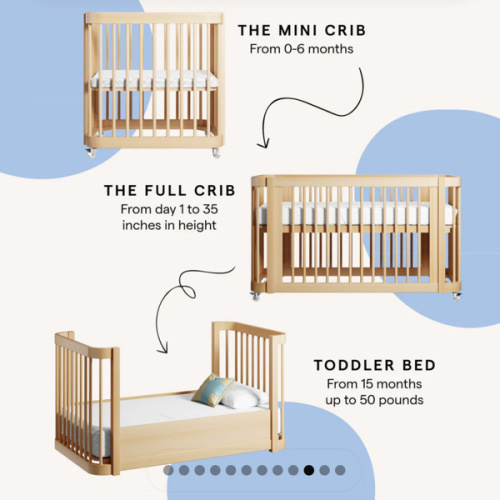 NESTiG, The Wave Crib+ original mattress + waterproof cover set