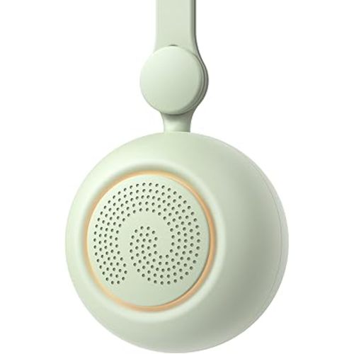 Dreamegg Portable Sound Machine for Baby - Travel White Noise Sound Machine with Light, Quickly Clips on Stroller, Car Seats, Nature Sounds, Timer, Baby Sleep Soother for Shower Registry Gift, Green