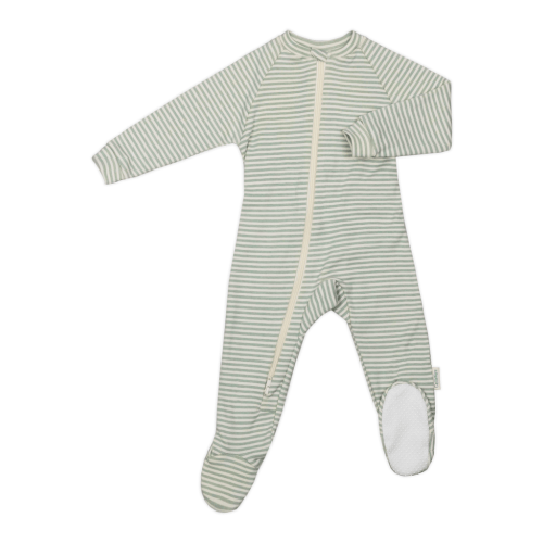 Size Small Organic Cotton Rib Knit Footie Pajama