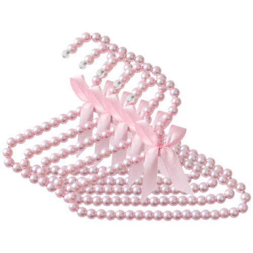 5 Pcs Children's Pearl Hanger Baby Pant Hangers for Clothes Kid Closet Organizer Pet Newborn
