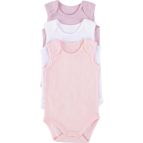 Babies' Organic Cotton Ribbed Bodysuits