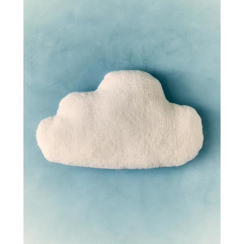CHILDREN’S FAUX FUR MUSLIN CLOUD THROW PILLOW