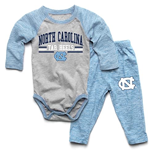 Wes and Willy Baby College Sports Fan Long Sleeve One Piece and Pant Set