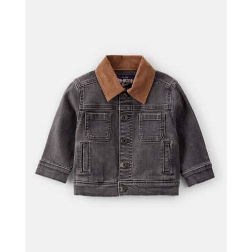 Baby Boy Denim Long-Sleeve Fashion Jacket - Black - OshKosh | Carter's