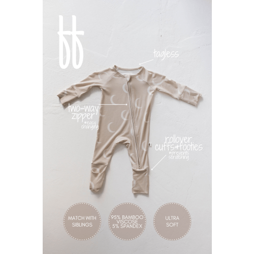 Bamboo Zip Pajamas | Luna