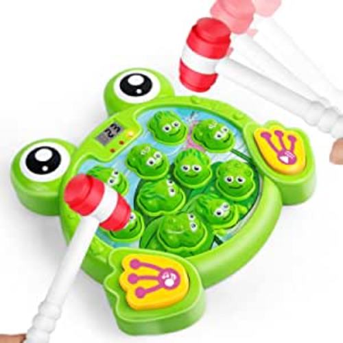 Amazon.com: YEEBAY Interactive Whack A Frog Game, Learning, Active, Early Developmental Toy, Fun Gift for Age 3, 4, 5, 6, 7, 8 Years Old Kids, Boys, Girls,2 Hammers Included : Toys & Games