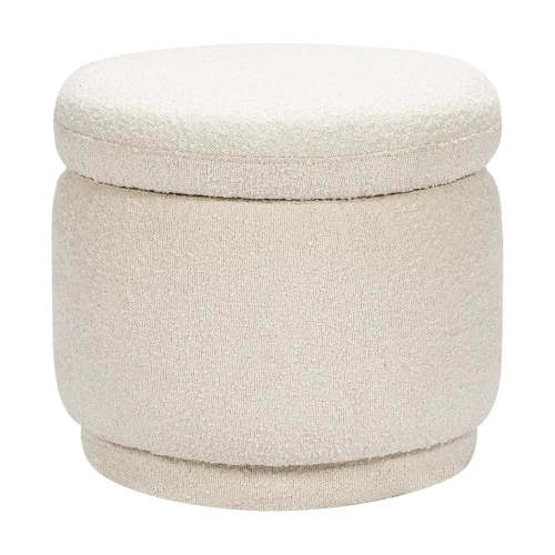Enoki Storage Ottoman - Ivory Boucle
