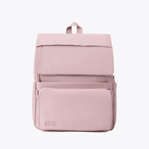 BÉIS 'The Ultimate Diaper Backpack' in Atlas Pink - Best Pink Backpack Diaper Bag