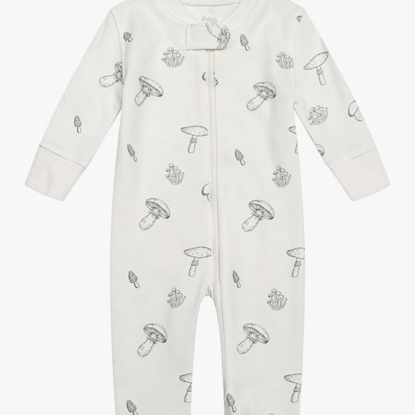 Owlivia Organic Cotton Baby Boy Girl Zip up Sleep 'N Play Pjs, Footless, Long Sleeve