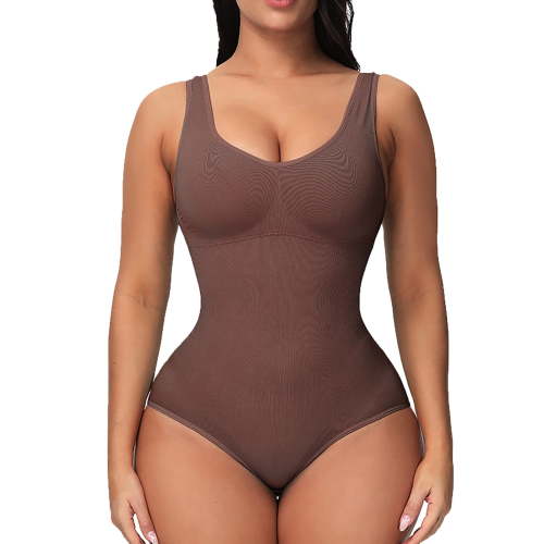 Odeerbi Postpartum Shapewear for Women 2025 Tummy Control Seamless Body Shaper Abdominal Lifter Hip Shaper Underwear Stretch Corset Coffee