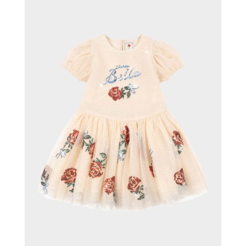 Rosie H-W x Girl's Bella Sequined Tulle Dress, Size 12M-6