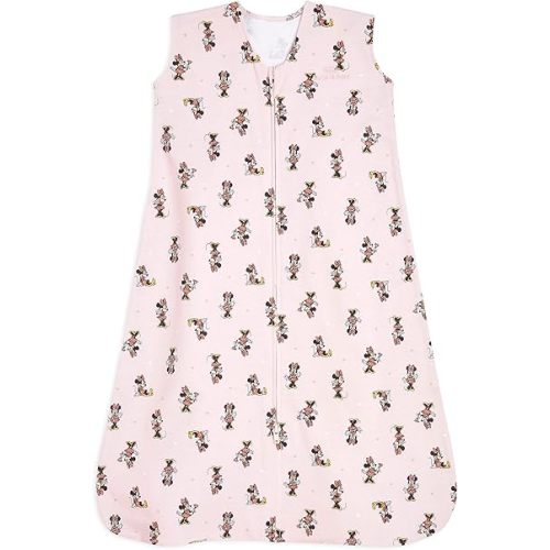 HALO Disney Baby Sleepsack, 100% Cotton Wearable Blanket, Swaddle Transition Sleeping Bag, TOG 0.5, Minnie Fun, Large, 12-18 Months