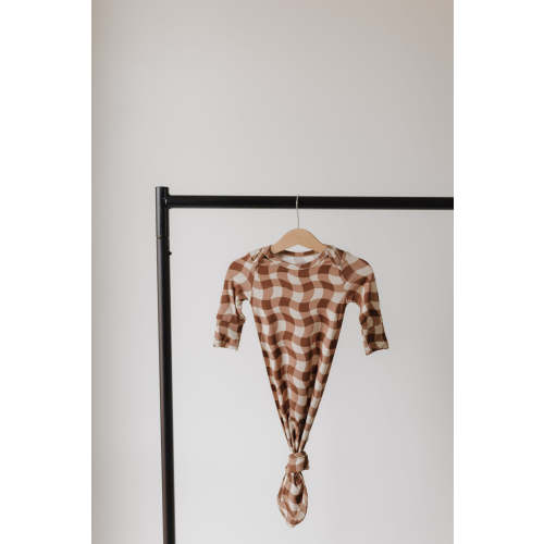 Bamboo Knotted Gown | Groovy Gingham