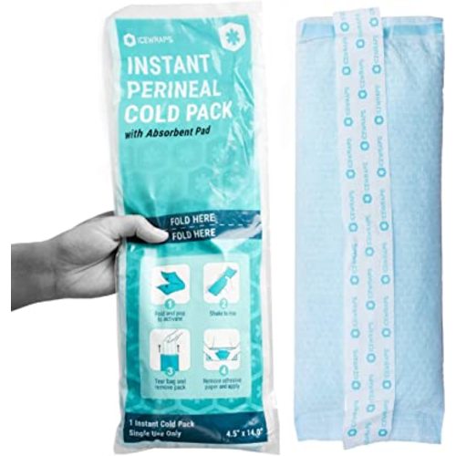 ICEWRAPS Instant Postpartum Pads for Women After Birth - Perineal Ice Packs for Postpartum Care - 12 Individually Wrapped for Your Postpartum Essentials Kit