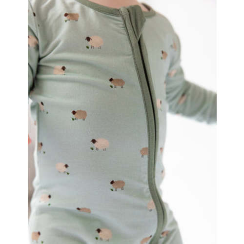 Lamb Bamboo Convertible Footed Onesie