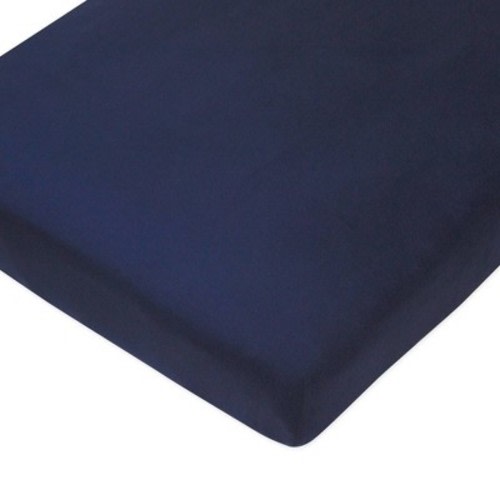 Honest Baby Organic Cotton Fitted Crib Sheet - Navy
