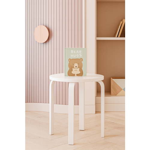 Mainstays Kids Wood Nightstand Side Table, Brilliant White