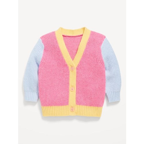 SoSoft Color-Block Cardigan Sweater for Baby | Old Navy
