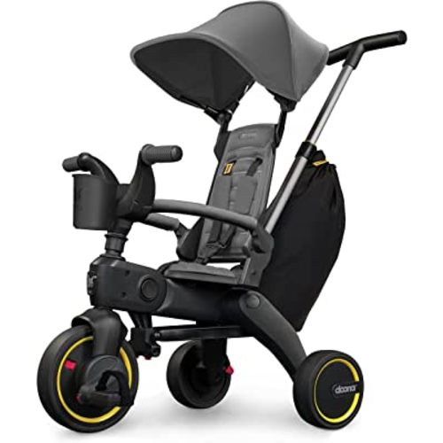 Doona Liki Trike S3 - Premium Foldable for Toddlers, Toddler Tricycle Stroller, Push and Fold Ages 10 Months to 3 Years, Grey Hound