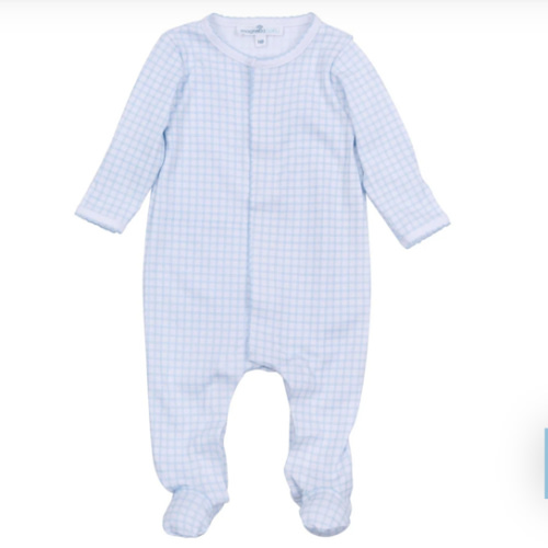 Peek-A-Boo Wishes Footie – Light Blue