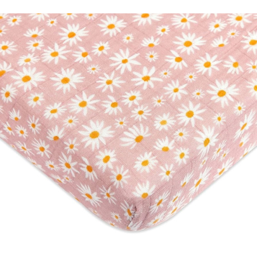 Babyletto Mini Crib Sheet in GOTS Certified Organic Muslin Cotton