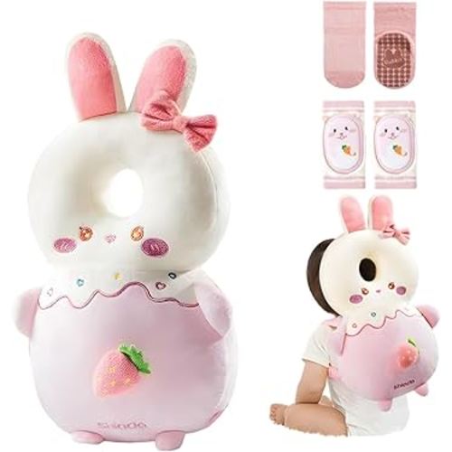 Baby Head Protector,Adjustable Baby Head Protection Backpack (Rabbit)