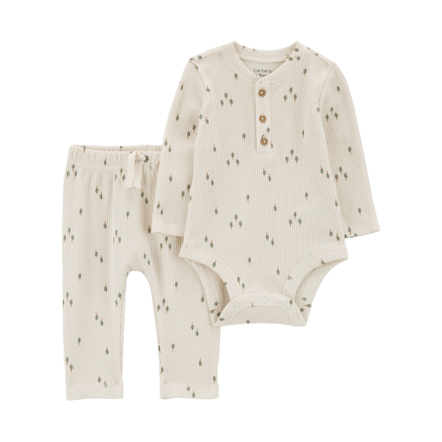 Baby 2-Piece Tree Print Thermal Bodysuit Pant Set - Carter's | Carter's