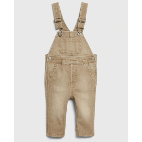 Baby Denim Khaki Overalls (6-12m)