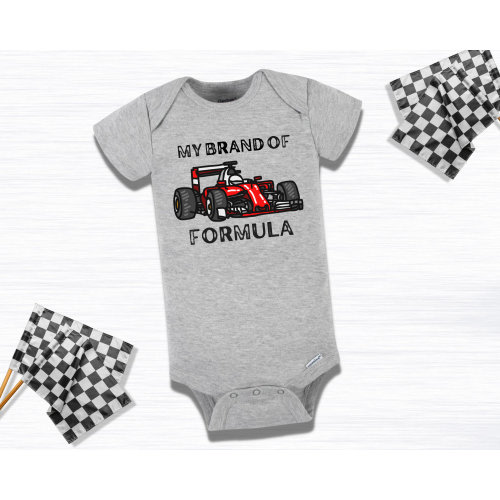 My Brand of Formula Baby Onesie Formula 1 Baby Outfit F1 Infant Clothes RedBull Ferrari Mercedes