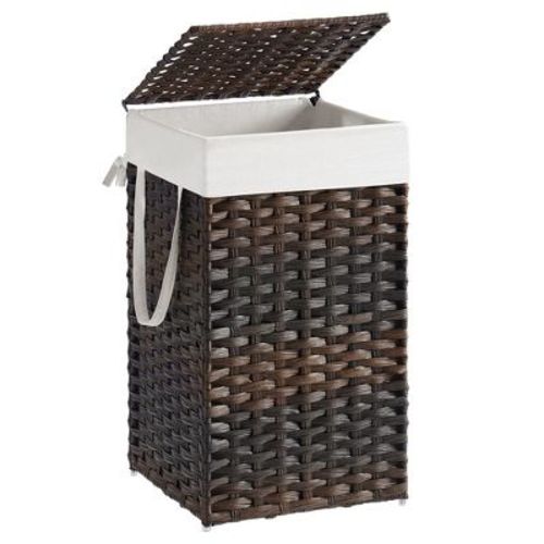 Laundry Hamper Bamboo Laundry Basket with Lid and Handles Wicker hamper
