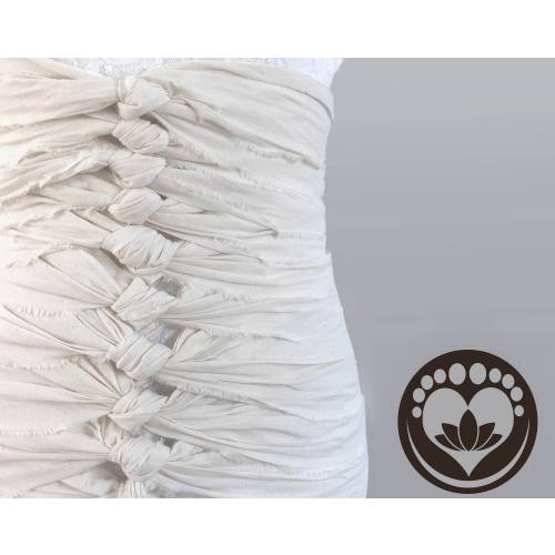 Finest Pure Cotton Bengkung Belly Binding Wrap/premium natural cotton muslin, FREE Tutorials Videos by Bengkung Master, postpartum care