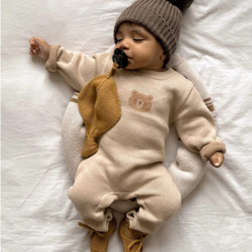 Luna + Luca Bear Jacquard Jumpsuit