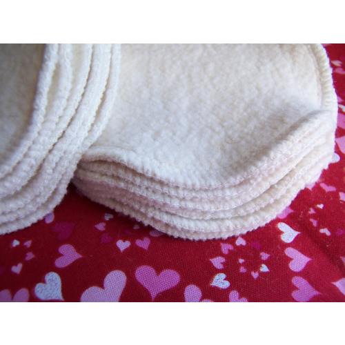 Hemp Organic Cotton Fleece Breastfeeding Nursing Pads Washable Reusable Natural Eco Friendly Soft & Comfortable 4 or 4.5 in