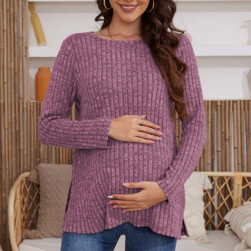 Beaisland Maternity clothes Long Sleeve Maternity shirts for Women Casual Tunic Tops Lightweight Pullover