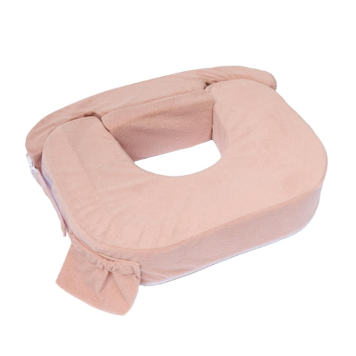 My Brest Friend Twin Nursing Pillow - Enhanced Comfort with Slipcover - Ergonomic Breastfeeding Pillow for Ultimate Support - Adjustable Nursing Pillow with Handy Side Pocket, Soft Rose