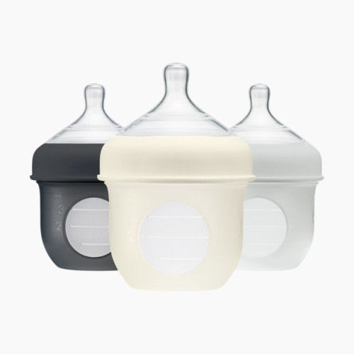 Boon Boon NURSH Silicone Pouch Bottles - Gray, 4oz