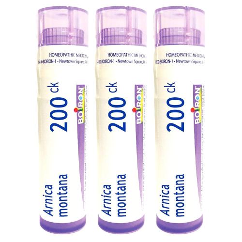Boiron Arnica Montana 200ck Homeopathic Medicine for Muscle Pain and Stiffness - Pack of 3 (240 Pellets)
