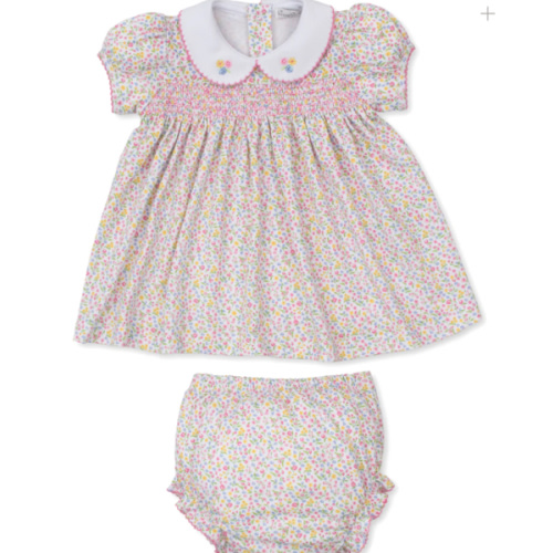Garden Trellis Floral Smocked Dress Set