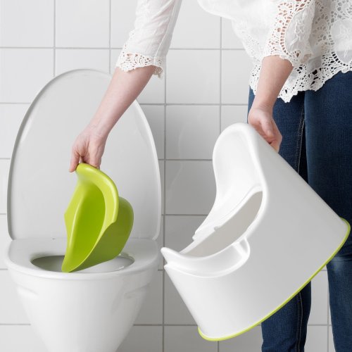 Ikea LOCKIG Children's potty - white/green