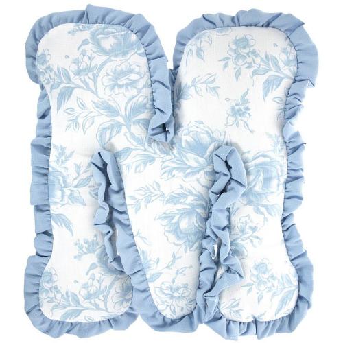 Floral Ruffle Letter Pillow