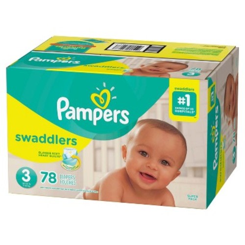 Pampers Swaddlers Diapers Super Pack (Select Size), Size: Size 3 (78 Count)