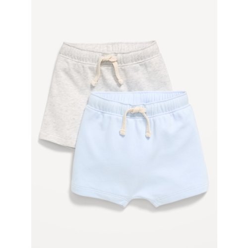French Terry Unisex Shorts 2-Pack for Baby