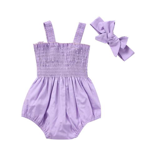 Sngxgn Baby Girls Ruffle Bodysuit Solid Long sleeved Onesie Casual Plain Blouse Romper(A,80)