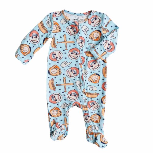 Home Run Zipper Footie