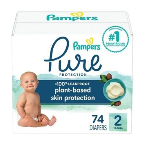 Pampers Pure Protection Diapers Super Pack - Size 0 - 76ct